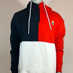 Kangol 1/4 Zip Pullover Hoodie Sweater Size XL